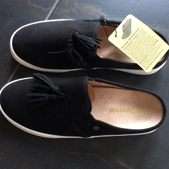 Spenco Shoes - Brand New Black Spenco Size 8 1/2W Slip Ons